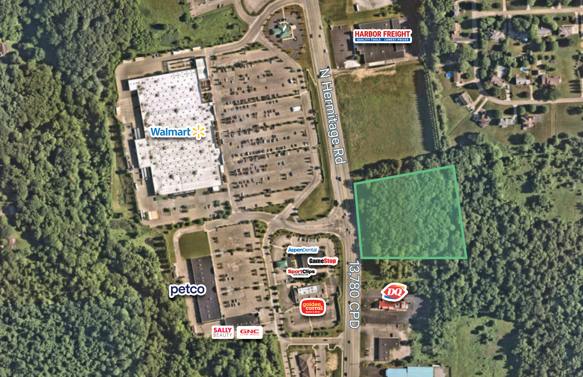 Route 18/ North Hermitage Rd, Hermitage, PA for lease Aerial- Image 1 of 3