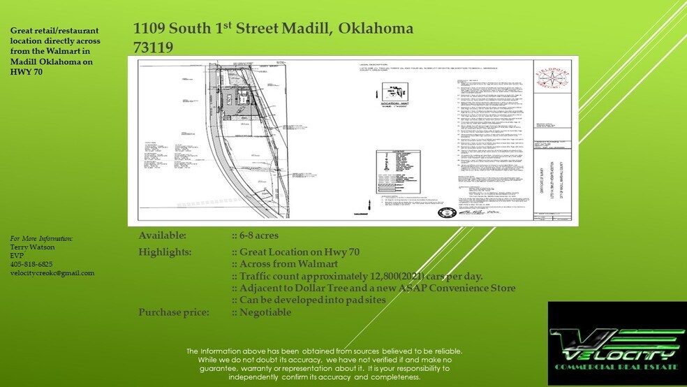 1109 S 1st St, Madill, OK à vendre - Photo du bâtiment - Image 2 de 7