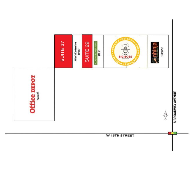 1427 S Broadway, Edmond, OK à louer - Plan de site - Image 2 de 2