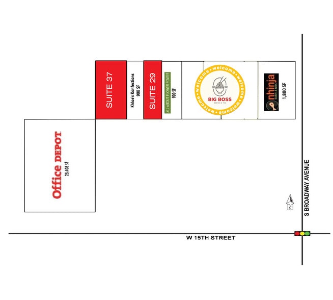 1427 S Broadway, Edmond, OK for lease - Site Plan - Image 2 of 2