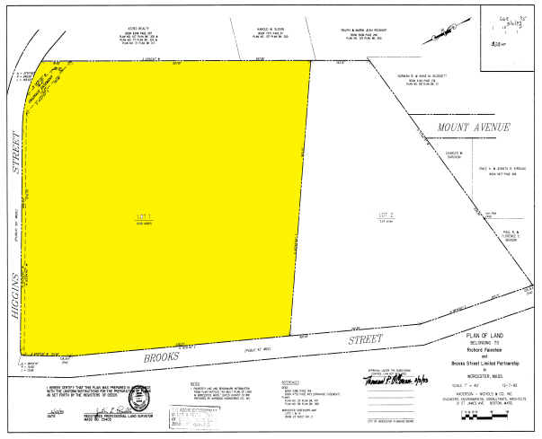 220 Brooks St, Worcester, MA à louer - Plan cadastral - Image 2 de 10