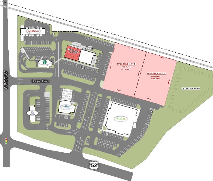 US 52 & S. 600 W., New Palestine, IN for lease - Site Plan - Image 2 of 7