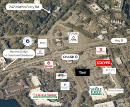 242 Mathis Ferry Rd, Mount Pleasant, SC - Aerial  map view - Image1