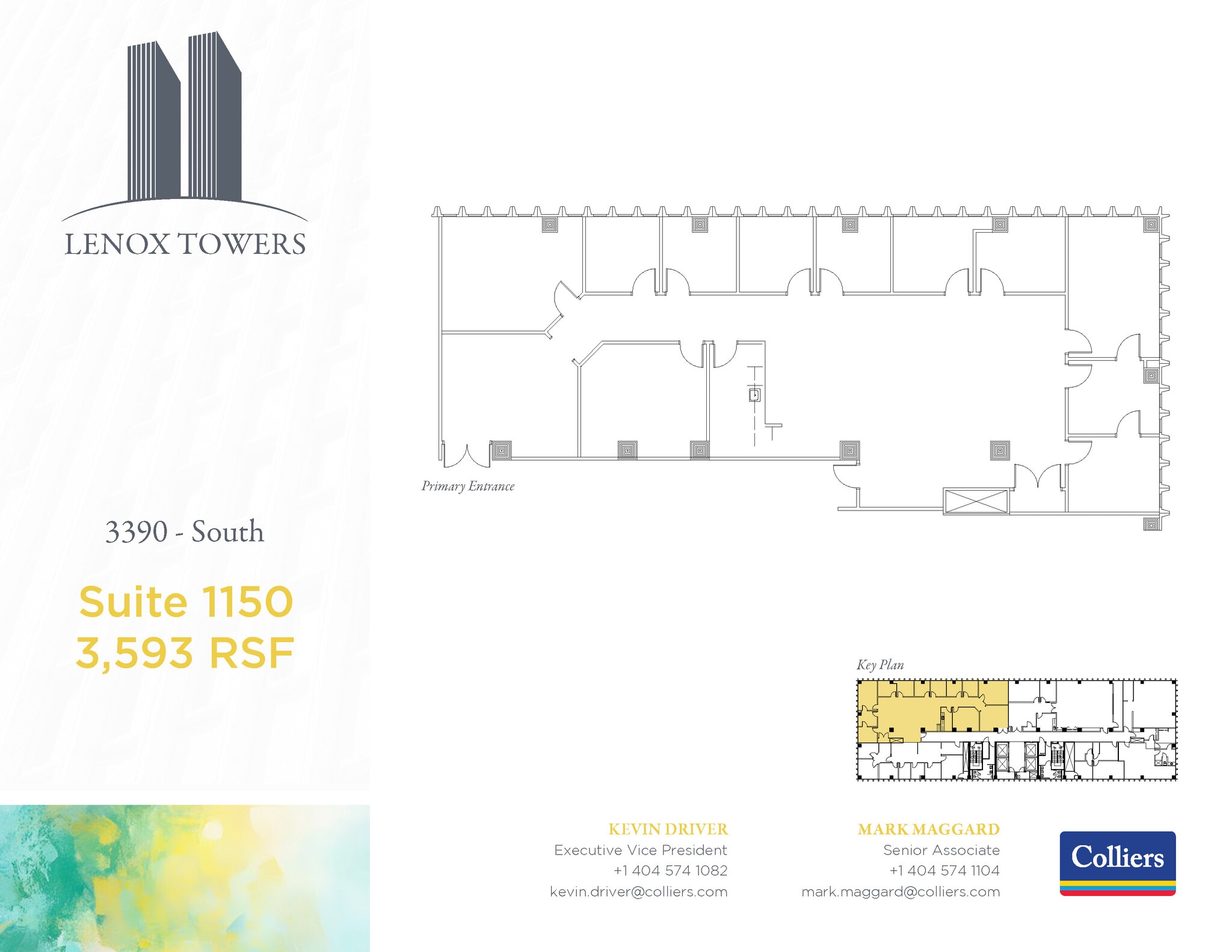 3400 Peachtree Rd NE, Atlanta, GA à louer Plan d’étage- Image 1 de 1
