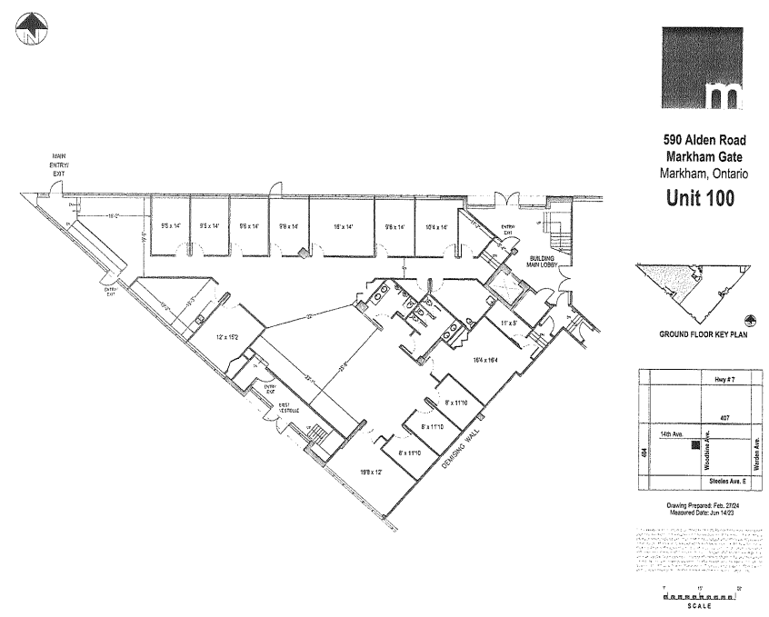 590 Alden Rd, Markham, ON à louer Plan d  tage- Image 1 de 1