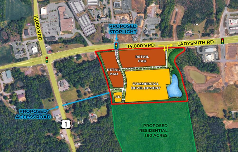 Ladysmith Rd & Green Rd, Ruther Glen, VA for lease Primary Photo- Image 1 of 4
