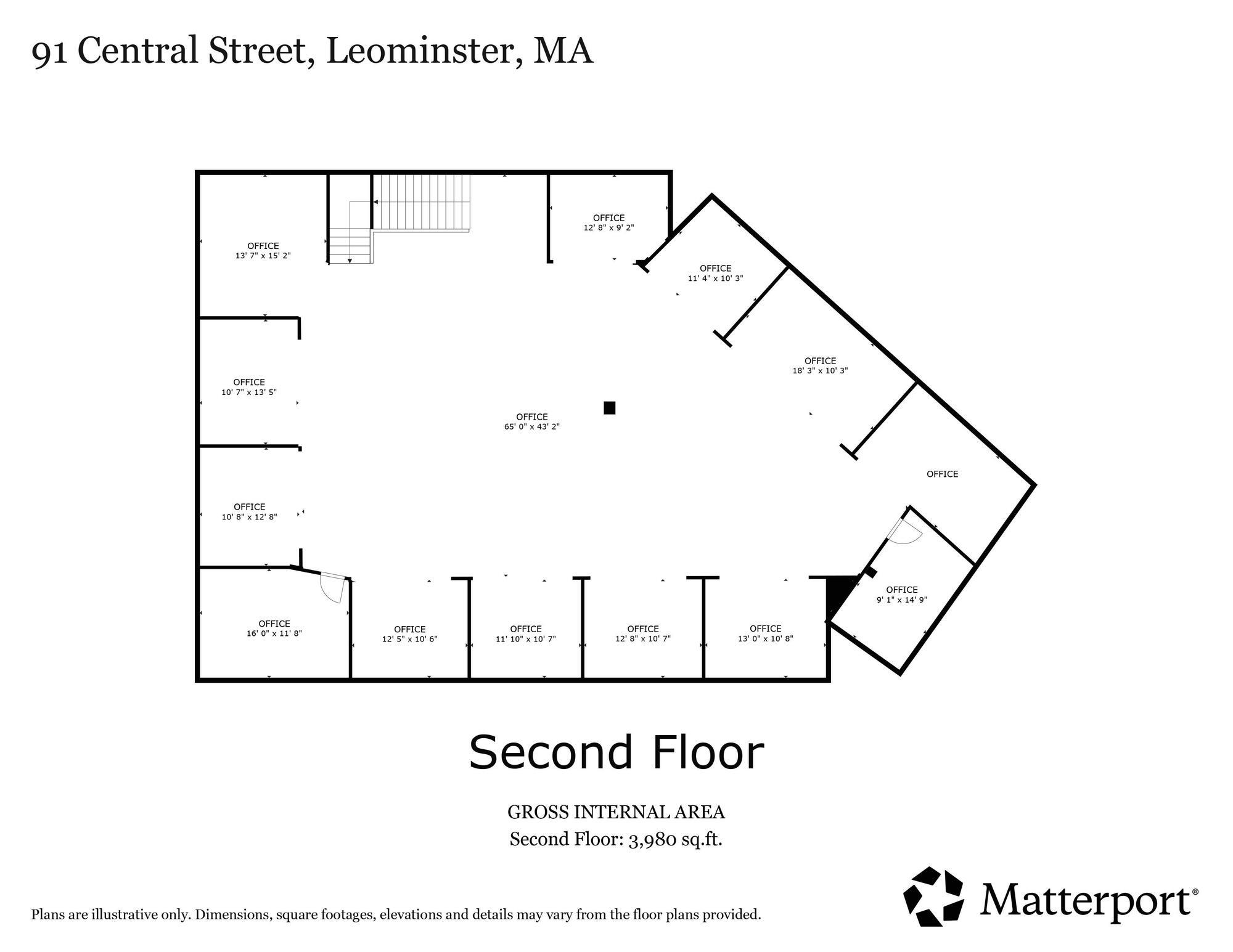 91 Central St, Leominster, MA for lease Floor Plan- Image 1 of 1