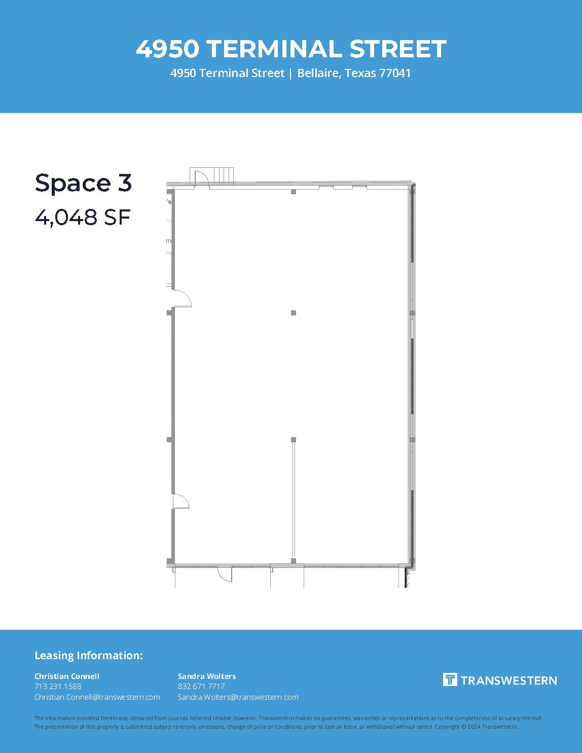 4950 Terminal St, Bellaire, TX à louer Plan d’étage- Image 1 de 1