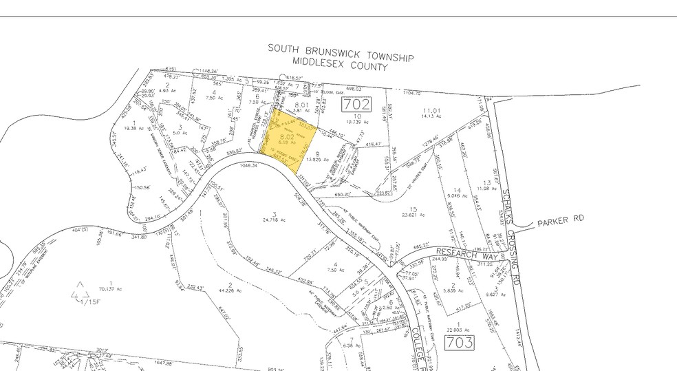 201 College Rd E, Princeton, NJ à louer - Plan cadastral - Image 2 de 3