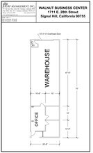 1703-1729 E 28th St, Signal Hill, CA à louer Plan de site- Image 1 de 1