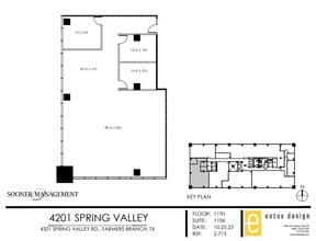 4201 Spring Valley Rd, Dallas, TX à louer Plan d’étage- Image 1 de 1
