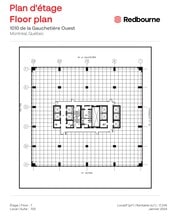 1010 Rue De La Gauchetière O, Montréal, QC à louer Plan d’étage- Image 1 de 1