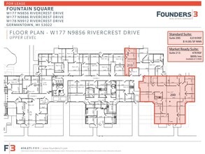 W177N9856-W178 N9912 Rivercrest Dr, Germantown, WI à louer Plan d’étage- Image 1 de 1