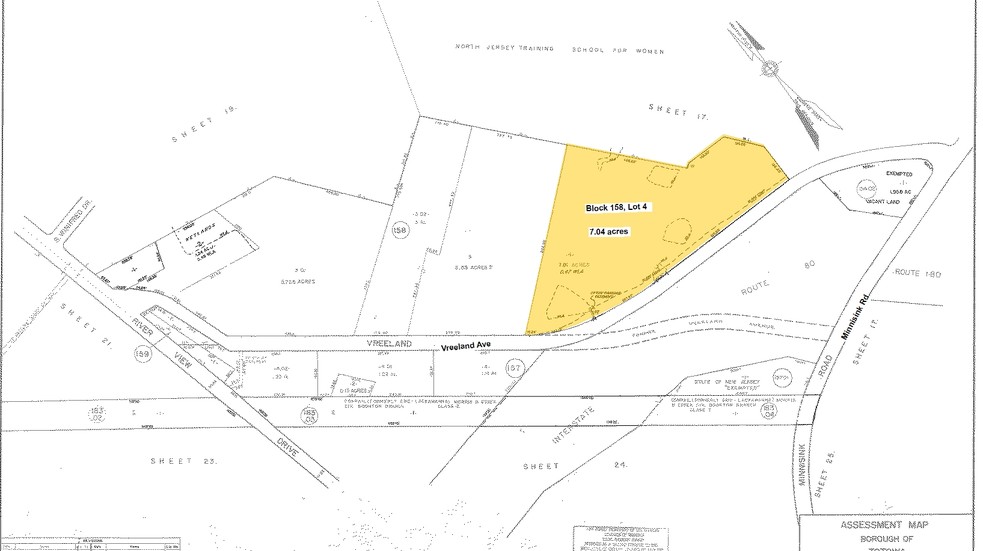 8 Vreeland Ave, Totowa, NJ à louer - Plan cadastral - Image 2 de 8