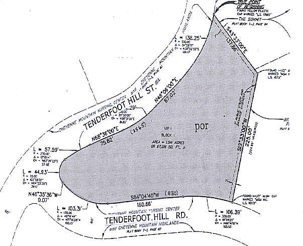 830 Tenderfoot Hill Rd, Colorado Springs, CO for lease - Plat Map - Image 2 of 20