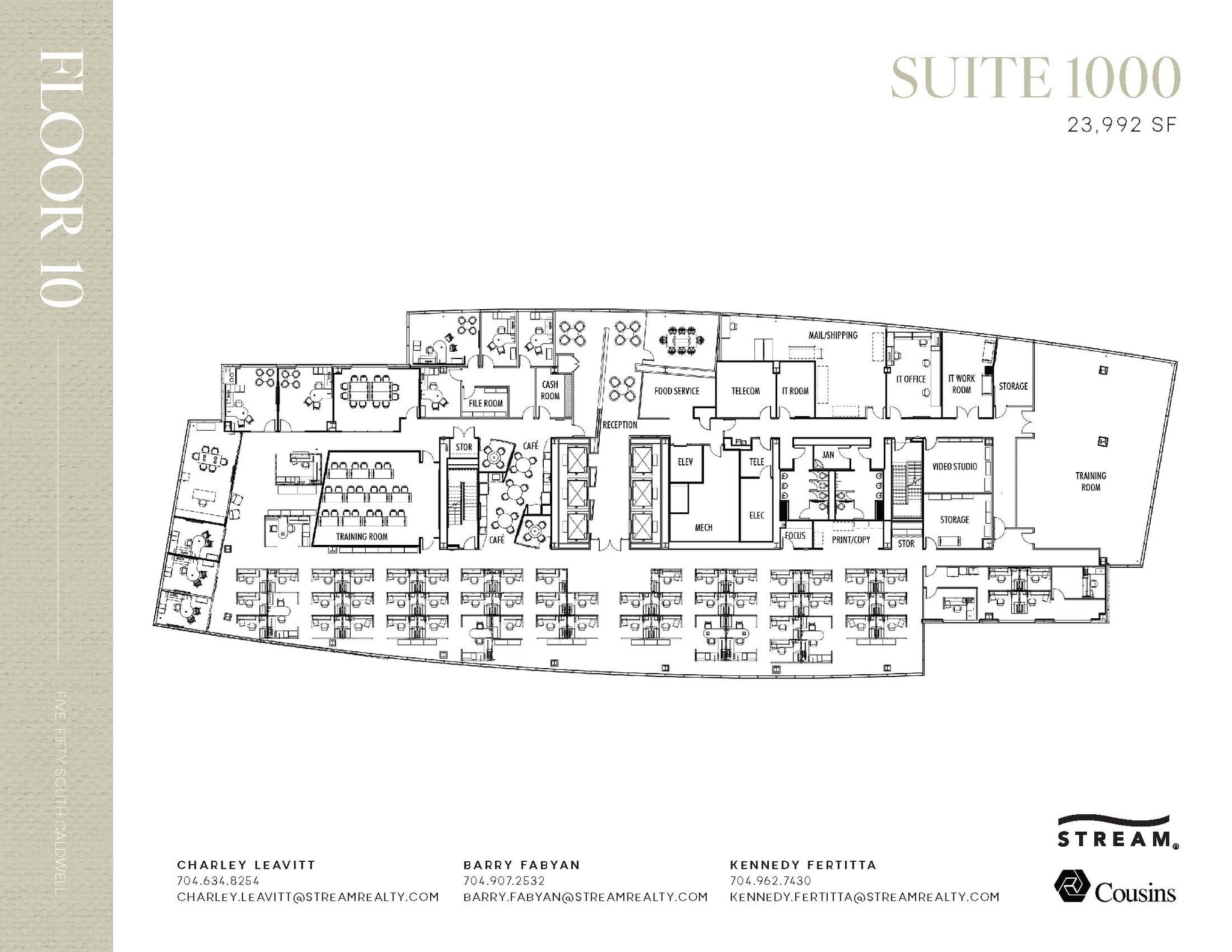 550 S Caldwell St, Charlotte, NC à louer Plan d’étage- Image 1 de 1