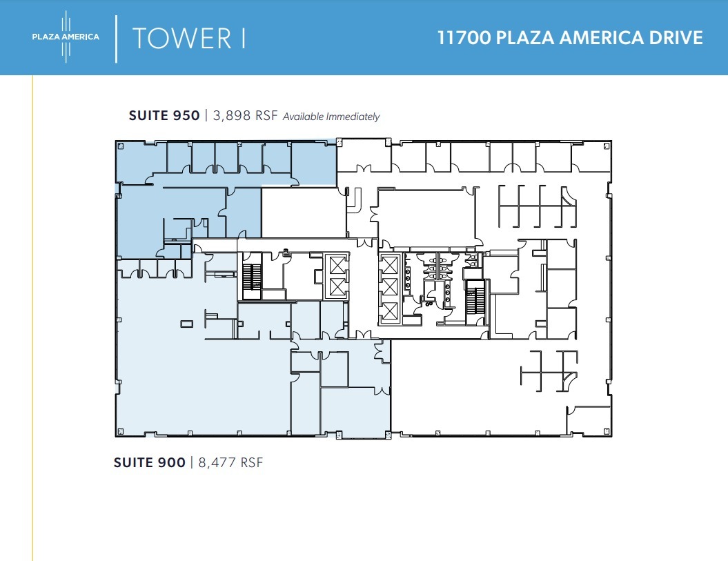 11700 Plaza America Dr, Reston, VA à louer Plan d  tage- Image 1 de 1