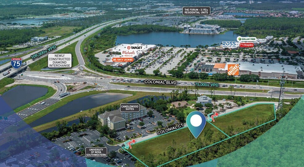 3607-3613 Colonial Ct, Fort Myers, FL à vendre - Photo principale - Image 1 de 2