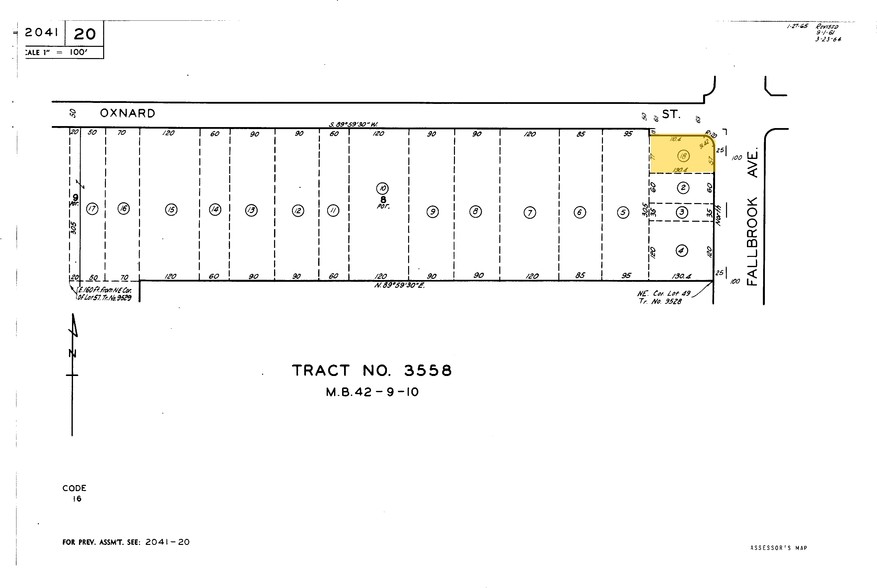 22802 Oxnard St, Woodland Hills, CA à vendre - Plan cadastral - Image 2 de 8