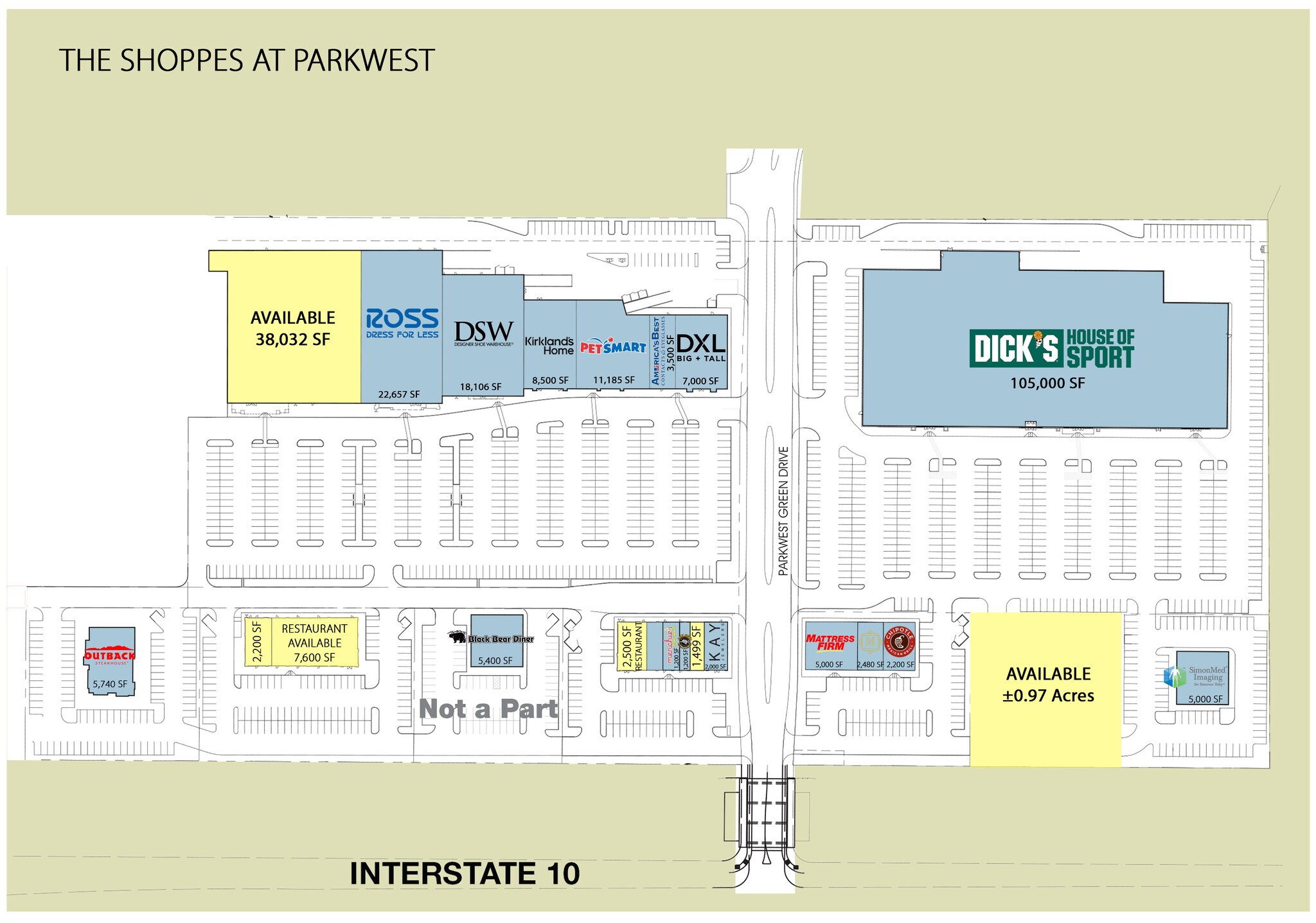 24600 Katy Fwy, Katy, TX à louer Plan de site- Image 1 de 6