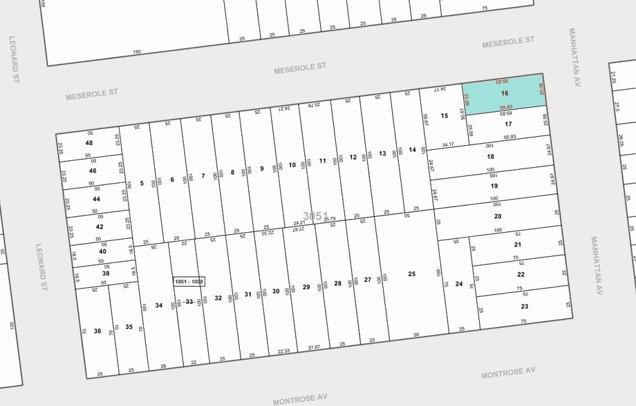 145 Manhattan Ave, Brooklyn, NY for lease - Plat Map - Image 3 of 3