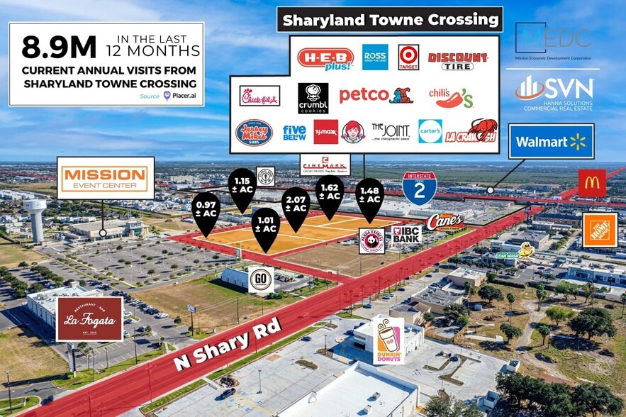 2401 Victoria Ave, Mission, TX à vendre - Aérien - Image 3 de 11