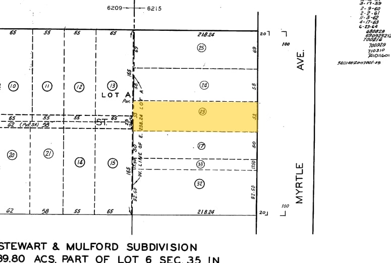 2011-2019 S Myrtle Ave, Monrovia, CA for lease - Plat Map - Image 3 of 5