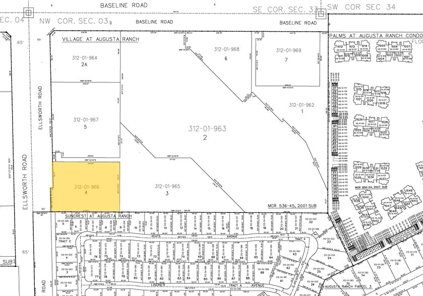 2043 S Ellsworth Rd, Mesa, AZ for lease - Plat Map - Image 2 of 2