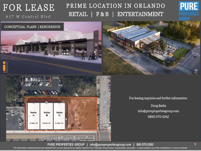 617 W Central Blvd, Orlando, FL à louer - Plan de site - Image 3 de 7