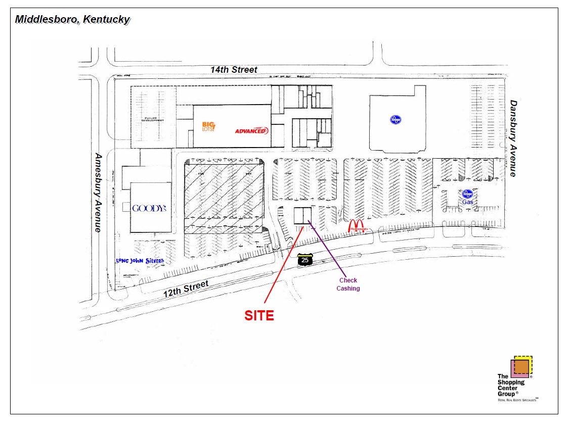 515 N 12th St, Middlesboro, KY for lease Aerial- Image 1 of 2