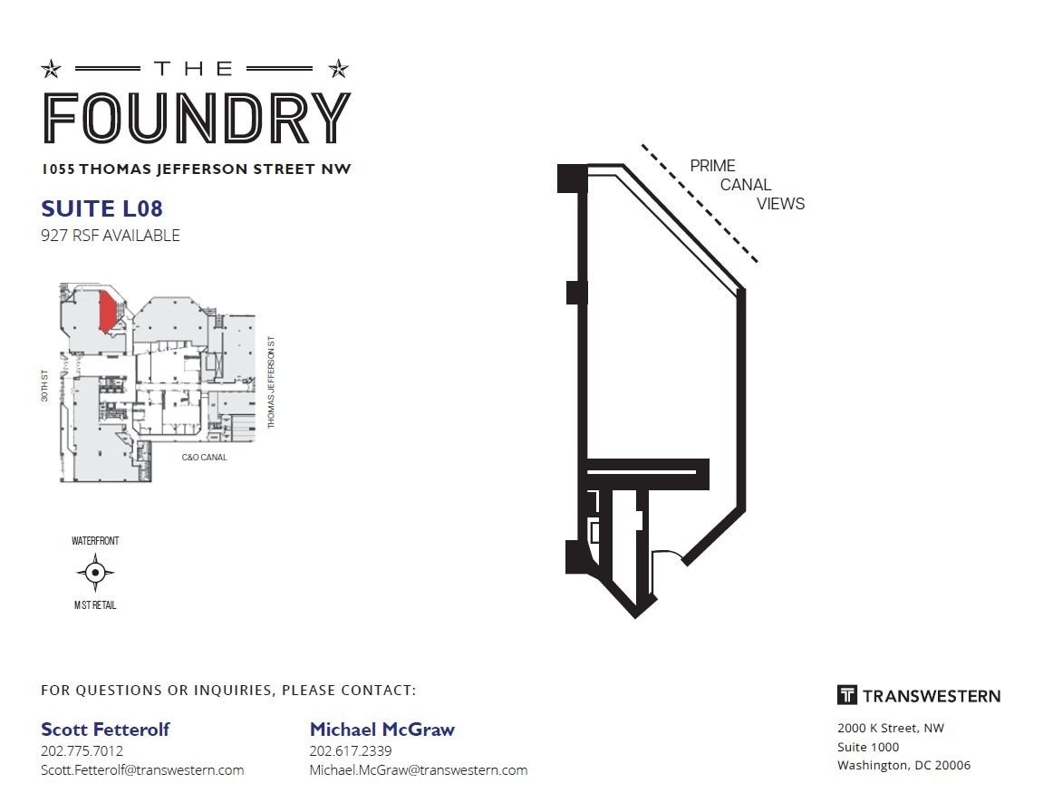 1055 Thomas Jefferson St NW, Washington, DC for lease Interior Photo- Image 1 of 1