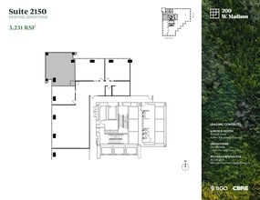 200 W Madison St, Chicago, IL à louer Plan d’étage- Image 2 de 4