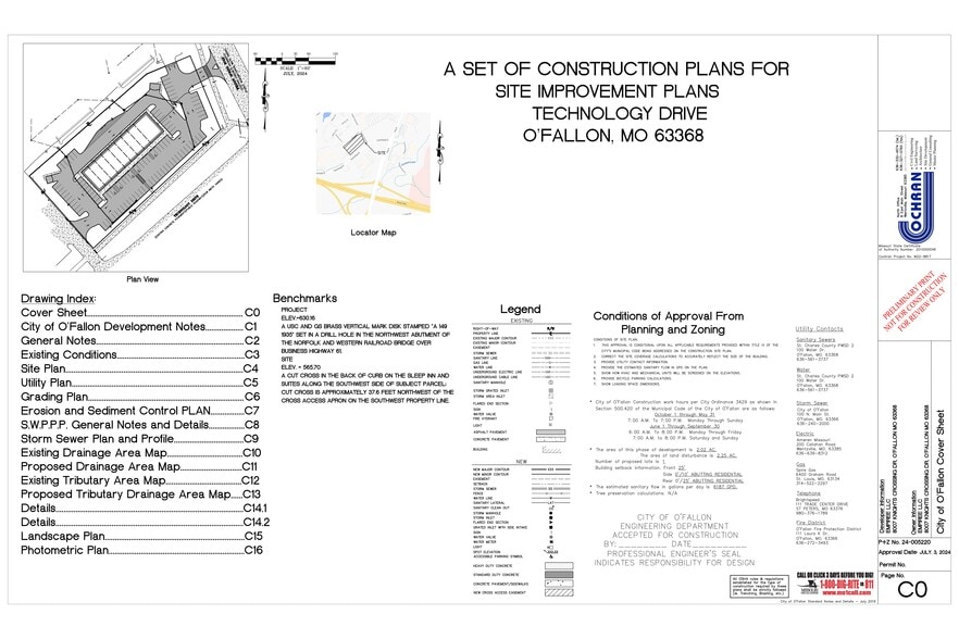 1111 Technology Dr, O'Fallon, MO for lease - Site Plan - Image 3 of 4