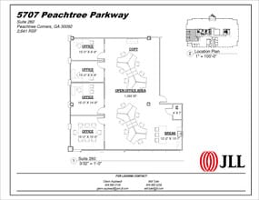 5707 Peachtree Pky, Peachtree Corners, GA for lease Floor Plan- Image 2 of 2