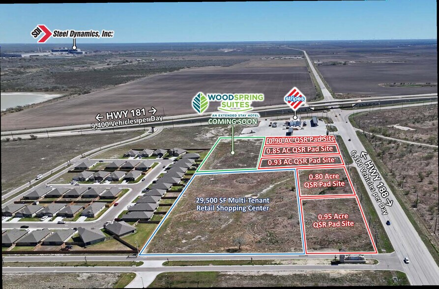 NWC of TX-89 (U.S. 181) & E. Sinton St., Sinton, TX à vendre - Autre - Image 3 de 6