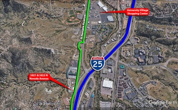 5905-5923 N Nevada Ave, Colorado Springs, CO - Aerial map view