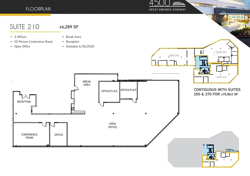 4500 Great America Pky, Santa Clara, CA for lease Floor Plan- Image 1 of 1