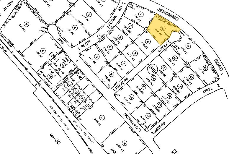25721 Taladro Cir, Mission Viejo, CA for lease - Plat Map - Image 3 of 4