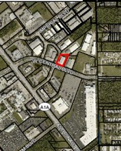 280 W Central Blvd, Cape Canaveral, FL - aerial  map view