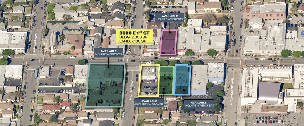3600 E 1st St, Los Angeles, CA à vendre - Aérien - Image 2 de 3