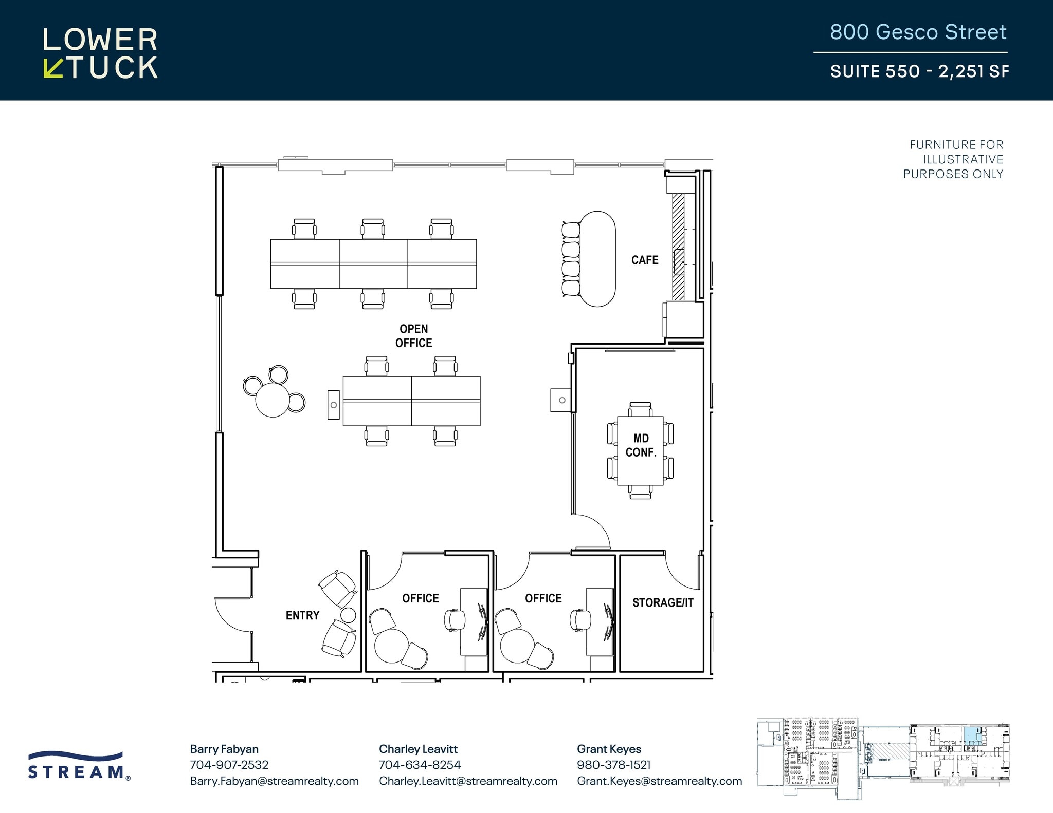 800 Gesco St, Charlotte, NC for lease Floor Plan- Image 1 of 1