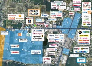 19723 Deerbrook Park Blvd, Humble, TX - AERIAL map view