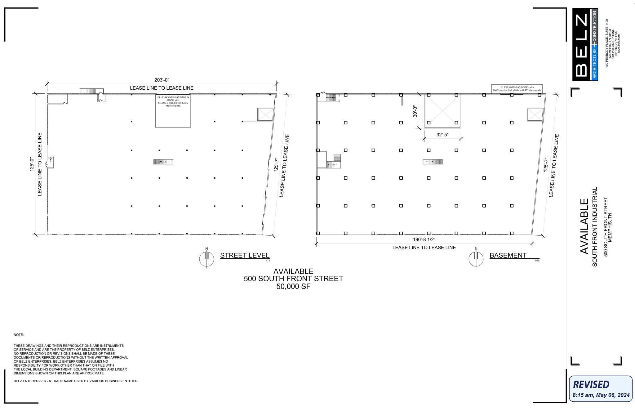 500 S Front St, Memphis, TN à louer Plan de site- Image 1 de 1