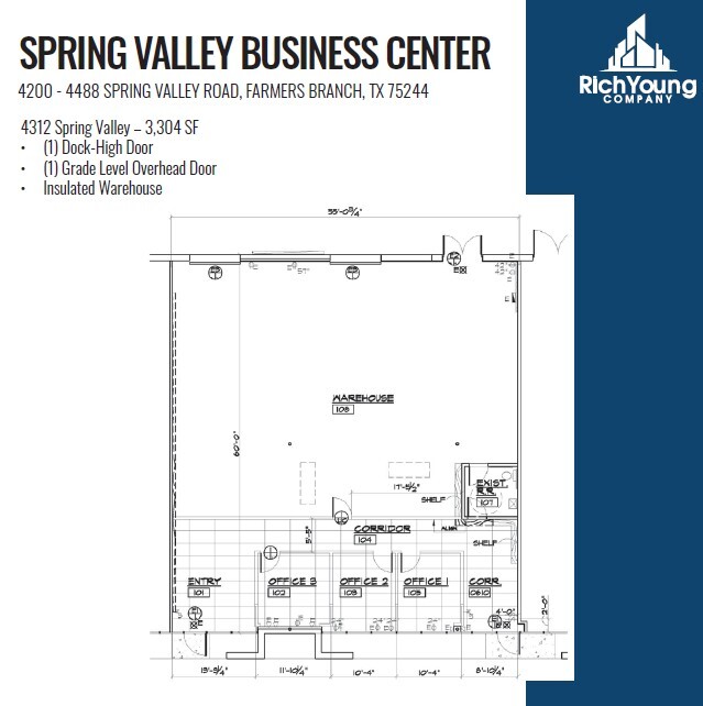 4440-4460 Spring Valley Rd, Dallas, TX for lease Floor Plan- Image 1 of 1