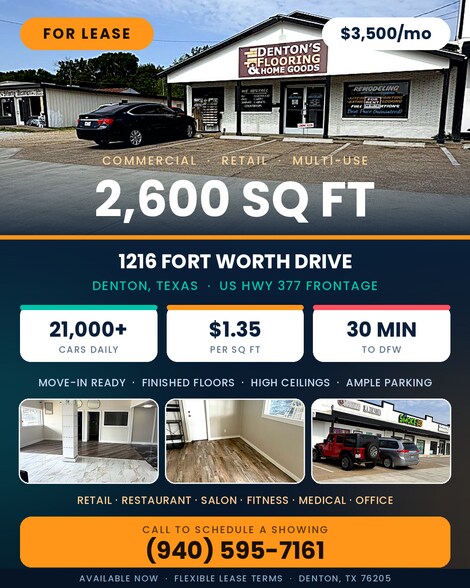 1208-1222 Fort Worth Dr, Denton, TX à louer - Autre - Image 2 de 4