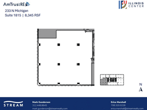 233 N Michigan Ave, Chicago, IL à louer Plan d  tage- Image 1 de 1