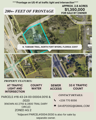 Plus de détails pour 2750 Trail Dairy Cir, North Fort Myers, FL - Terrain à vendre