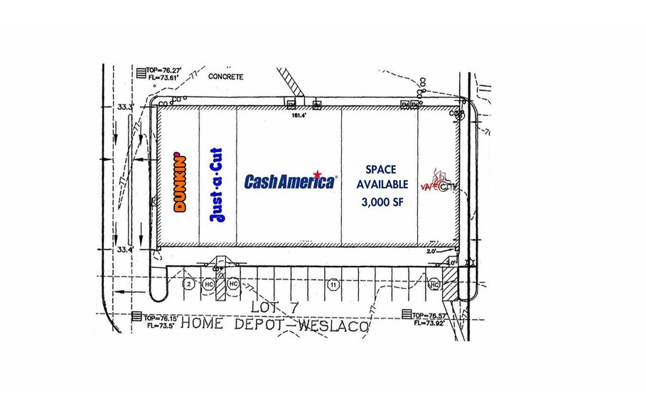 1500 W Expressway 83, Weslaco, TX à louer - Plan d’étage - Image 2 de 5