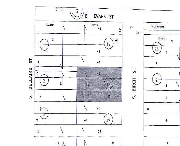 4360 E Evans Ave, Denver, CO à louer - Plan cadastral - Image 3 de 4