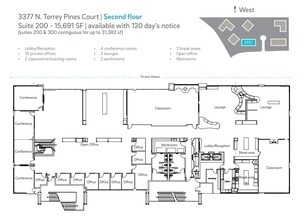 3333 N Torrey Pines Ct, La Jolla, CA for lease Floor Plan- Image 1 of 8